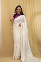 Exquisite Dyeable Banarasi Georgette Saree - Luxurion World