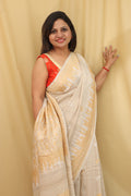 Exquisite Dyeable Banarasi Tussar Georgette Saree - Luxurion World