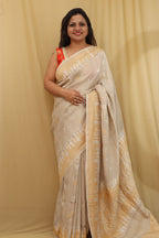 Exquisite Dyeable Banarasi Tussar Georgette Saree - Luxurion World