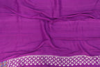 Exquisite Purple Banarasi Tussar Georgette Saree - Luxurion World