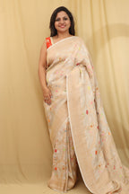 Exquisite Dyeable Banarasi Tussar Georgette Saree - Luxurion World
