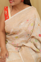 Exquisite Dyeable Banarasi Tussar Georgette Saree - Luxurion World