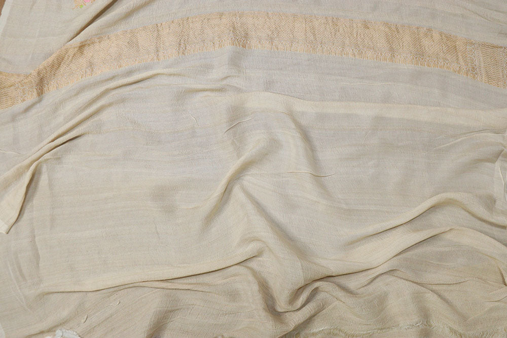 Exquisite Dyeable Banarasi Tussar Georgette Saree - Luxurion World