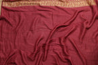 Exquisite Maroon Banarasi Tussar Georgette Saree - Luxurion World