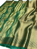 Exquisite Multicolor Banarasi Organza Silk Saree - Luxurion World