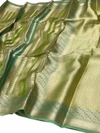 Exquisite Multicolor Banarasi Organza Silk Saree - Luxurion World