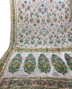 Stunning Dyeable Banarasi Georgette Meenakari Saree - Luxurion World