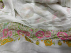 Dyeable Handloom Banarasi Pure Georgette Multi Meenakari Flower Design Saree - Luxurion World