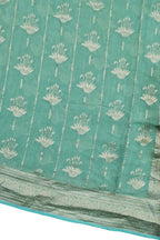 Elegant Blue Handloom Banarasi Pure Tissue Georgette Saree - Luxurion World