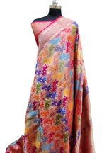 Exquisite Multicolor Handloom Banarasi Pure Katan Silk Rangkat Saree - Luxurion World