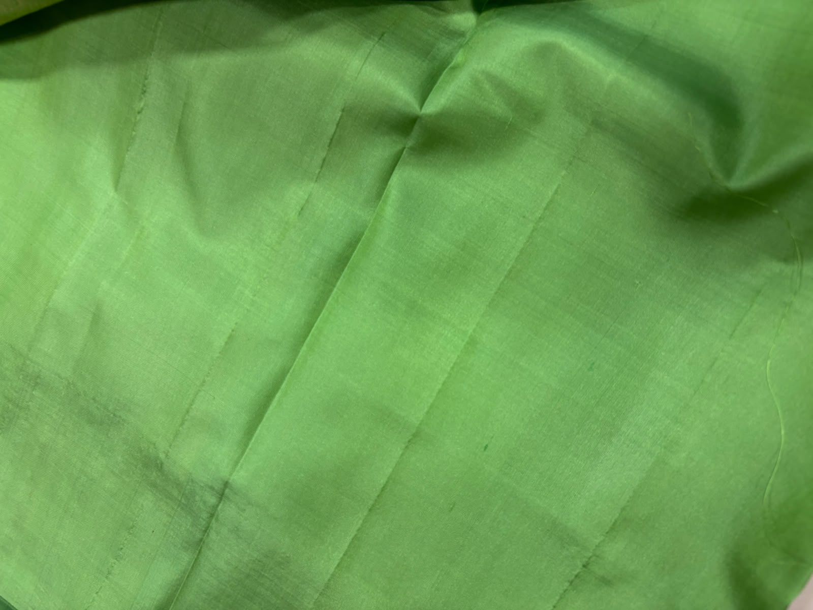PS1B1MI626061603 Green Banarasi Tissue Silk Stripe Design Saree