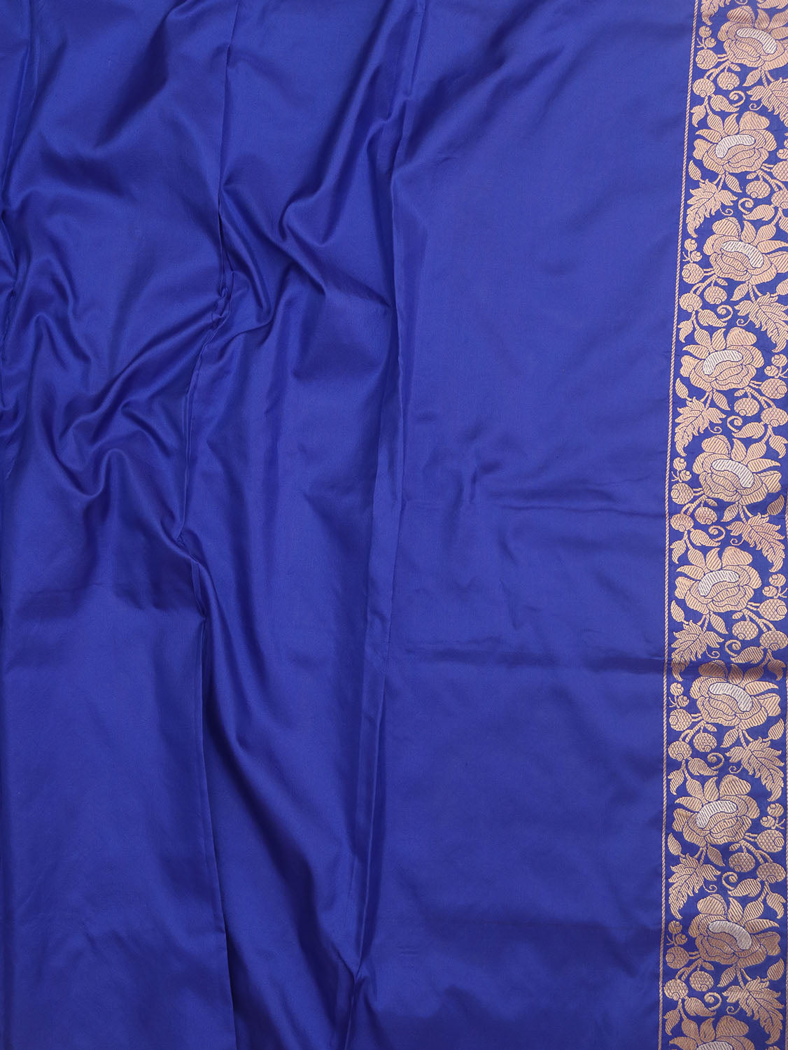 Blue Banarasi Handloom Pure Katan Silk Saree - Luxurion World