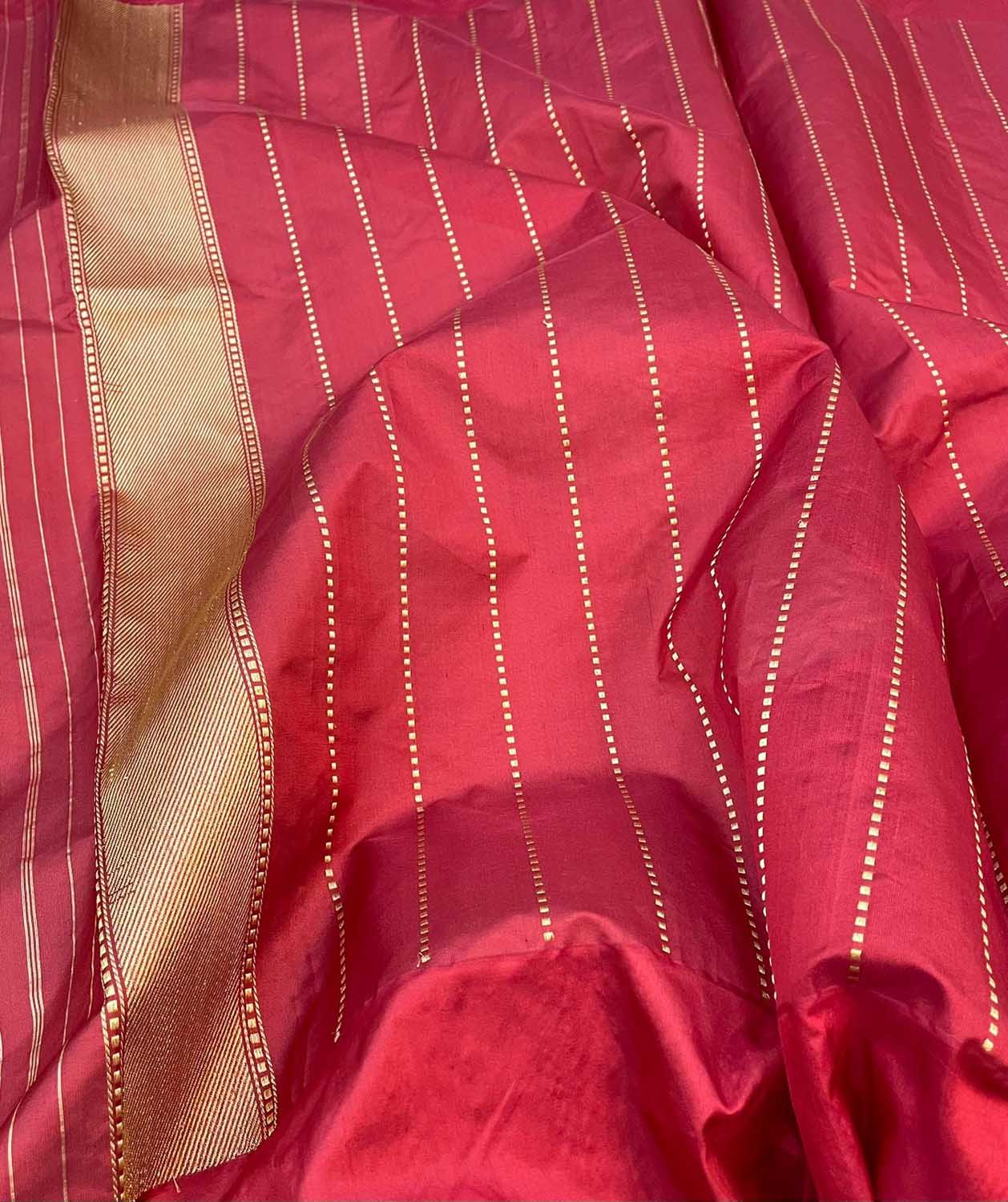 Elegant Blue Banarasi Handloom Pure Kora Silk Meenakari Saree - Luxurion World