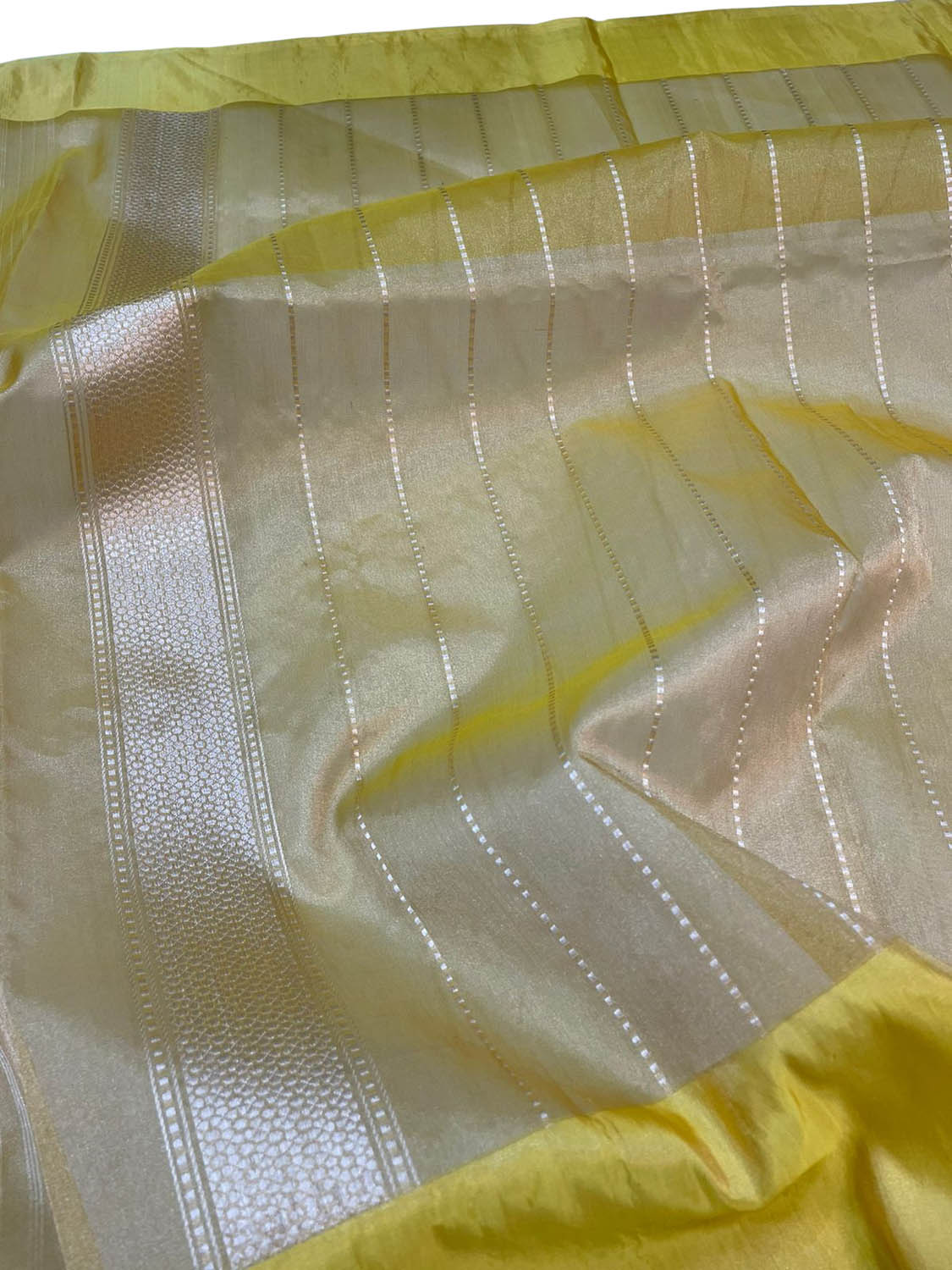 Elegant Blue Banarasi Handloom Pure Kora Silk Meenakari Saree - Luxurion World