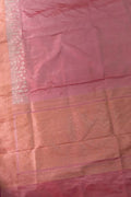 Pink Pure Katan Silk Banarasi Handloom Saree - Luxurion World