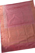 Pink Pure Katan Silk Banarasi Handloom Saree - Luxurion World