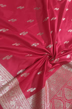 Pretty in Pink: Banarasi Silk Saree - Luxurion World