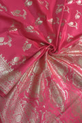 Pretty in Pink: Banarasi Silk Saree - Luxurion World