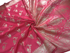 Pretty in Pink: Banarasi Silk Saree - Luxurion World