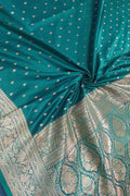Royal Blue Banarasi Silk Saree - Elegant and Timeless - Luxurion World