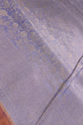 Elegant Purple Handloom Banarasi Pure Katan Silk Saree - Luxurion World