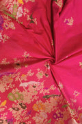 Exquisite Pink Handloom Banarasi Pure Katan Silk Saree - Luxurion World