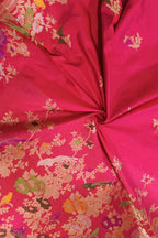 Exquisite Pink Handloom Banarasi Pure Katan Silk Saree - Luxurion World