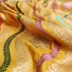 Golden Glow: Banarasi Katan Silk Saree - Luxurion World