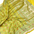Golden Glow: Banarasi Katan Silk Saree - Luxurion World