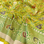 Golden Glow: Banarasi Katan Silk Saree - Luxurion World