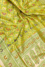 Golden Glow: Banarasi Katan Silk Saree - Luxurion World