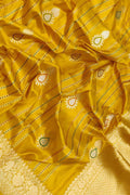 Golden Glow: Banarasi Katan Silk Saree - Luxurion World