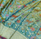 Exquisite Multicolor Banarasi Handloom Pure Katan Silk Saree - Luxurion World