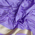 Exquisite Purple Banarasi Handloom Pure Katan Silk Saree - Luxurion World