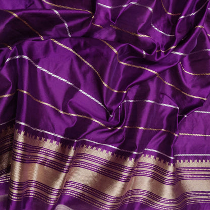 Yellow Banarasi Handloom Pure Tissue Silk Meenakari Saree - Luxurion World