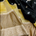 Multicolor Handloom Banarasi Pure Katan Tissue Tussar Silk Saree - Luxurion World