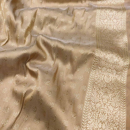 Multicolor Handloom Banarasi Pure Katan Tissue Tussar Silk Saree - Luxurion World