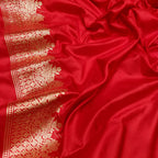 Yellow Handloom Banarasi Pure Katan Silk Saree - Luxurion World
