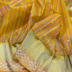 Multicolor Handloom Banarasi Pure Kora Silk Booti Design Saree - Luxurion World