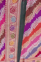 Multicolor Handloom Banarasi Pure Katan Silk Rangkat Saree