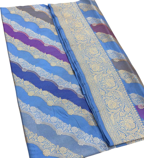 Multicolor Handloom Banarasi Pure Katan Silk Rangkat Saree