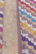 Multicolor Handloom Banarasi Pure Katan Silk Rangkat Saree