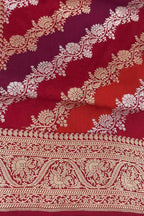 Multicolor Handloom Banarasi Pure Katan Silk Rangkat Saree