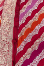 Multicolor Handloom Banarasi Pure Katan Silk Rangkat Saree