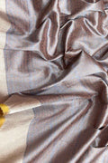 Blue Handloom Banarasi Pure Katan Silk Saree