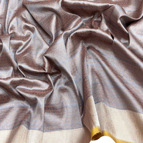 Blue Handloom Banarasi Pure Katan Silk Saree