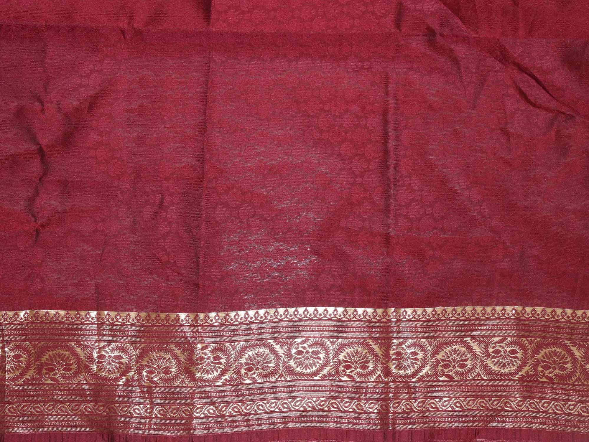 Stunning Green Banarasi Cotton Silk Saree - Elegant and Timeless - Luxurion World