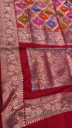 Exquisite Banarasi Handloom Pure Katan Silk Rangkat Saree - Luxurion World