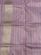 Purple Handloom Banarasi Pure Katan Silk Flower Design Saree