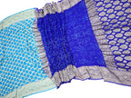 Elegant Blue Banarasi Bandhani Georgette Saree - Luxurion World